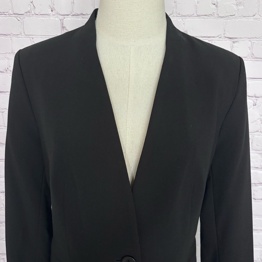 DKNY Essentials Fitted Single Button Black Blazer… - image 7